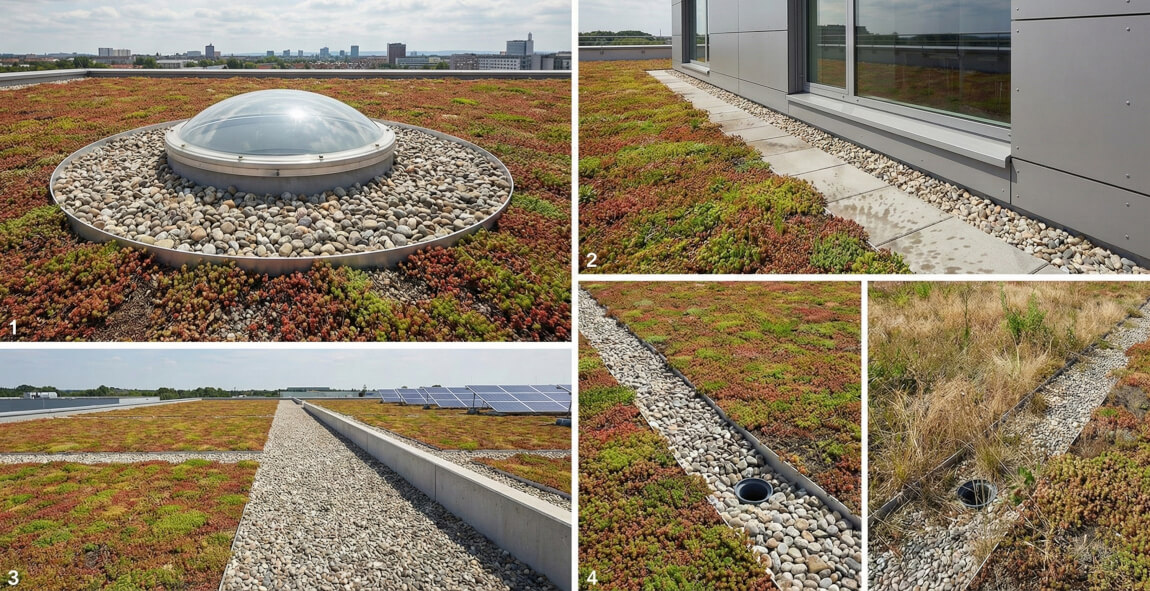 Protupožarna sigurnost zelenih krovova (FLL/DIN) | IZOGEN