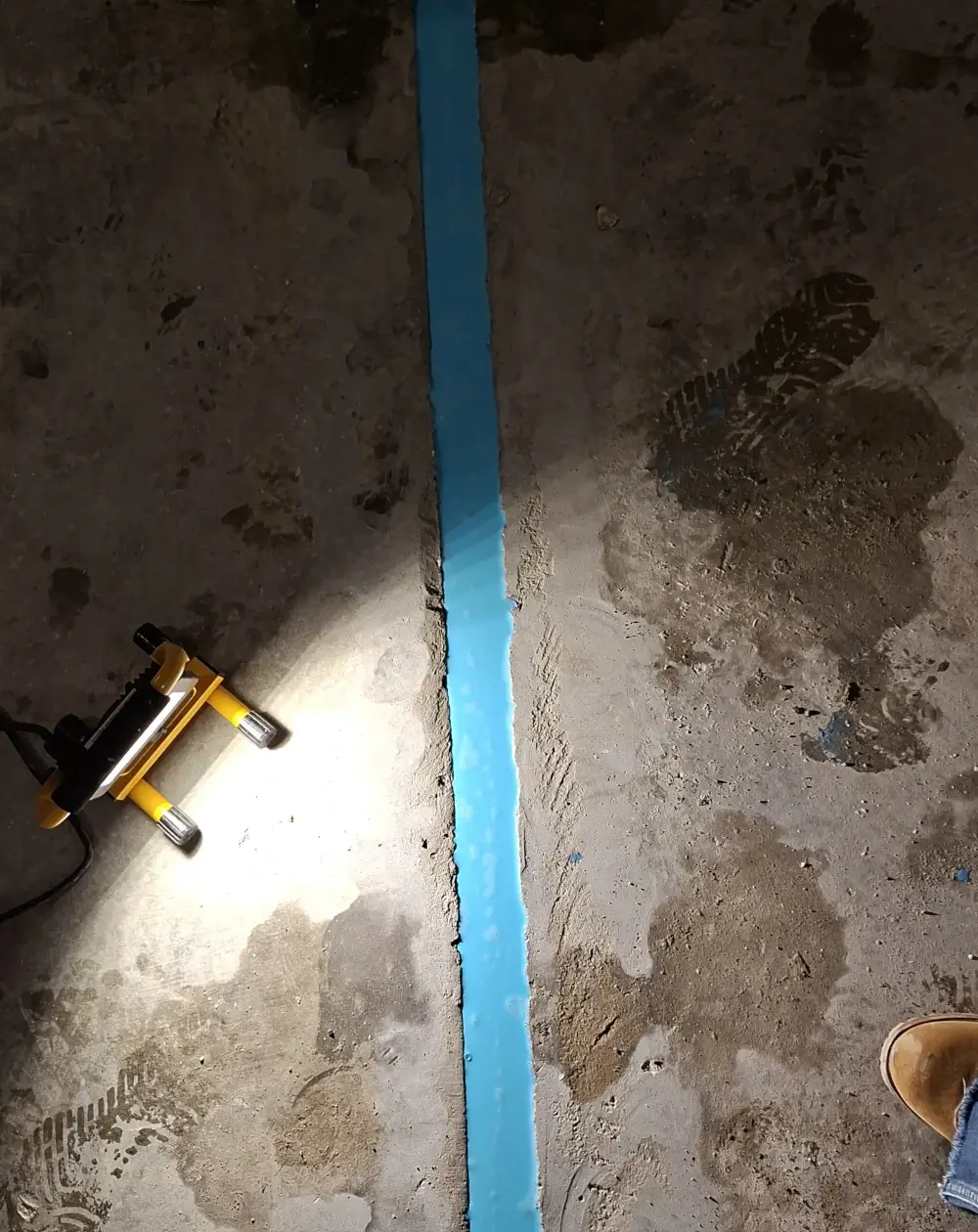 Sanirana podna dilatacija – završno stanje nakon brtvljenja