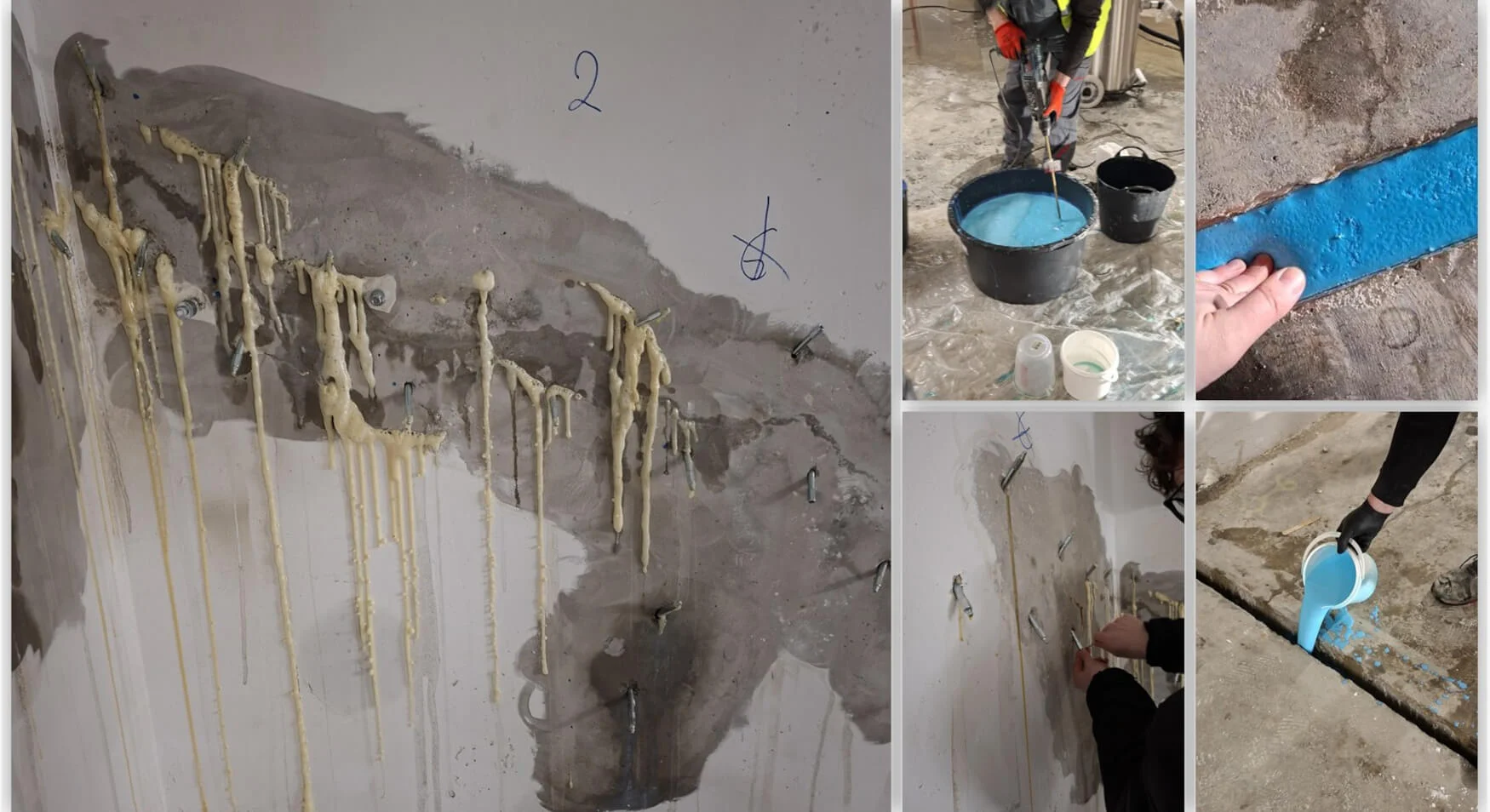 Injektiranja i brtvljenja pukotina (prodori vode, kapilarna vlaga)